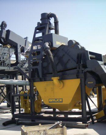 Single Cyclone (one or two product) - compact sand recovery plant. 30-150TPH.